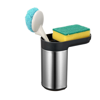 comprare Organizzatore del lavandino da cucina in acciaio inossidabile non pieghevole per lo stoccaggio di spugne e spazzole fabbricazione online