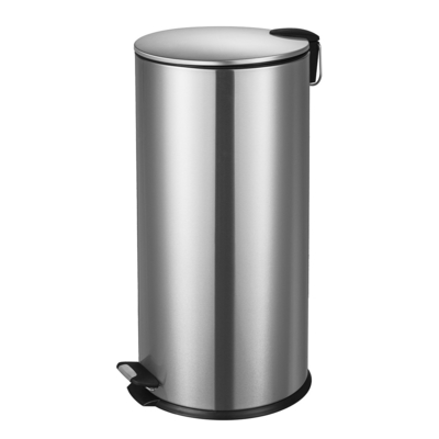 comprare 30L Soft Close Round Armour Pedal Scartatore di rifiuti per bagno fabbricazione online