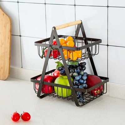 comprare Cesto di frutta in legno per organizzazione della cucina fabbricazione online