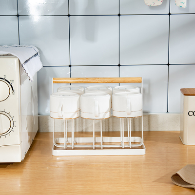 comprare Portacoppe di cucina con 6 ganci tipo in piedi fabbricazione online