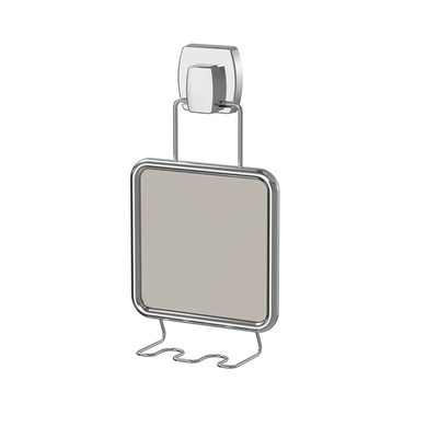 comprare Salone da bagno di archiviazione Muro montato Rack di filo di ferro con tazza di aspirazione e posizionamento specchio fabbricazione online