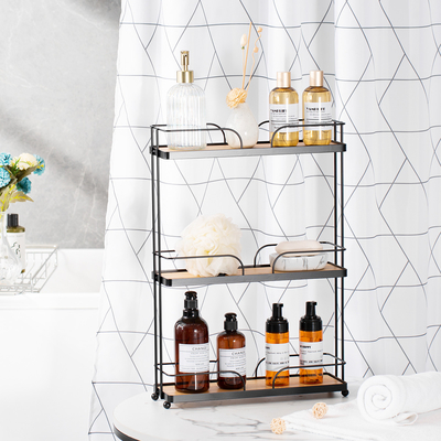 comprare 3 livelli di metallo bagno Caddy organizzatore scaffale OEM ODM fabbricazione online