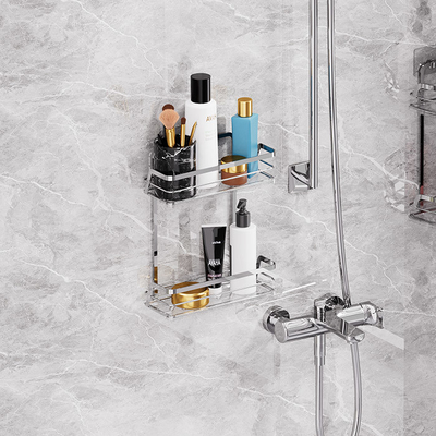 comprare Cassa da bagno in acciaio inossidabile Caddy muro montato Corsa di filo di ferro per lo stoccaggio di ferro domestico fabbricazione online