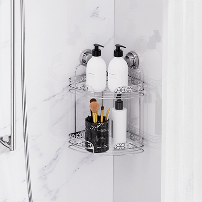 comprare Organizza il tuo bagno con uno scaffale da doccia a due livelli fabbricazione online