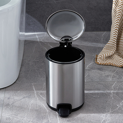comprare 3L 5L 12L 20L 30L Acciaio Pallone rotondo a piedi azionato bidone per la cucina del bagno domestico fabbricazione online