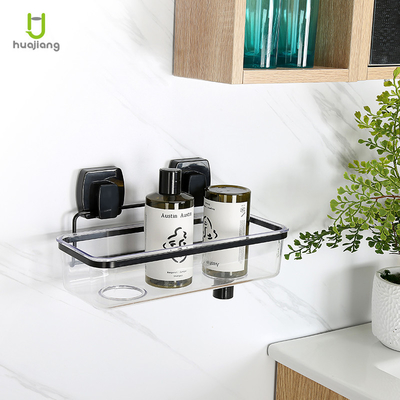 comprare Scaffalatura per bagno a parete con filo di ferro nero e ventose fabbricazione online
