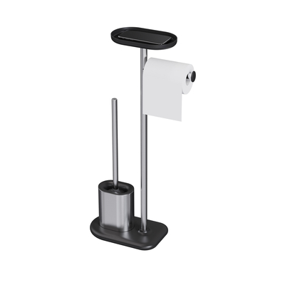 comprare Household Acciaio inossidabile Bagno TPR Toilet Brush Holder Set Toilet Brush Tissue Holder Durable fabbricazione online