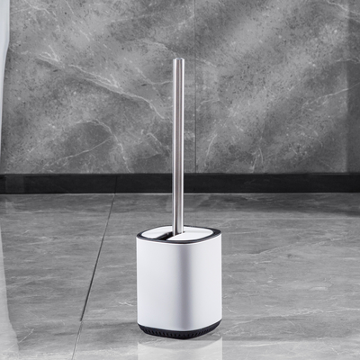 comprare Spazzola per la pulizia del bagno in acciaio di moda e supporto con design contemporaneo fabbricazione online
