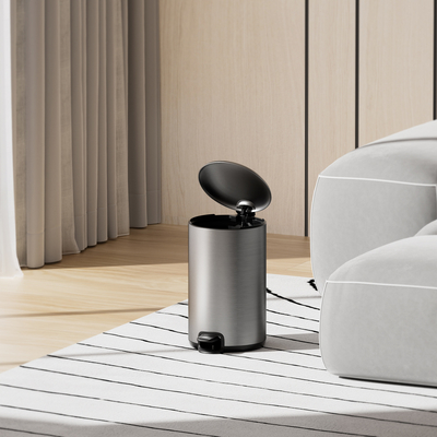 comprare Cestino a pedali con coperchio sottile in acciaio inossidabile tipo 20L Cestino per rifiuti da cucina per uso domestico fabbricazione online