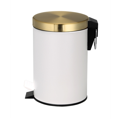 comprare Copertura di rotolamento Tipo SS Cestino rotondo con capacità 3L/5L/8L/12L/20L/30L e struttura del pedale fabbricazione online