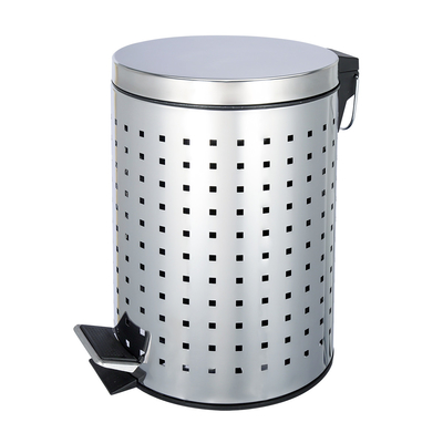 comprare 3L/5L/8L/12L/20L/30L contenitore per pedali in acciaio inossidabile con copertura di rotolamento Soluzione durevole e conveniente per la gestione dei rifiuti fabbricazione online