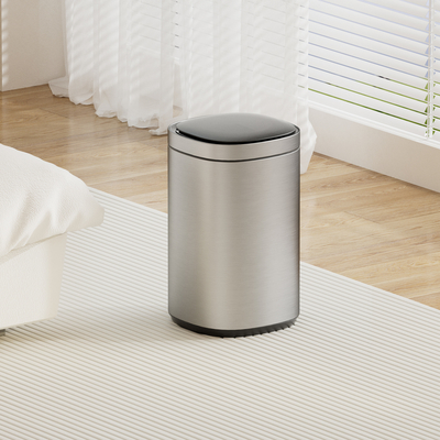 comprare Contenitore per sensori domestici intelligenti in acciaio inossidabile satinato da 30L con sensore di movimento senza contatto e apertura automatica fabbricazione online