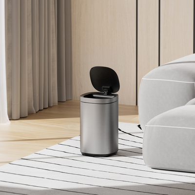 comprare Sensore di movimento senza contatto di grande capacità domestico in acciaio inossidabile sensore intelligente cestino automatico della spazzatura 30L batteria alimentata fabbricazione online