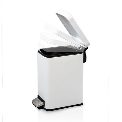 comprare 5L di acciaio inossidabile pedale del piede contenitore di rifiuti di forma rettangolare per la casa e la cucina fabbricazione online