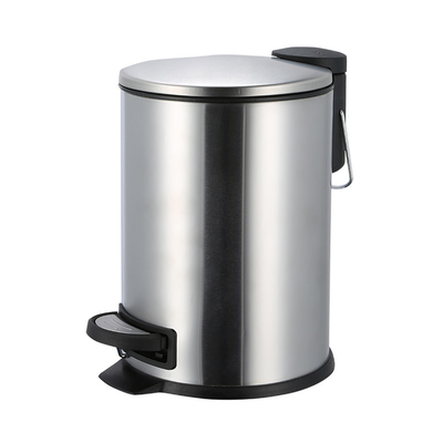 comprare Cucina Camera da letto Casa Domestica Cestino a pedali Cestino rotondo in acciaio inossidabile Cestino con coperchio sottile OEM/ODM 3L/5L/12L/20L/30L fabbricazione online