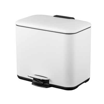 comprare 2 Divisione Acciaio inossidabile Pedal Bin Cassa dei rifiuti domestici per una soluzione di riciclaggio elegante e sostenibile fabbricazione online