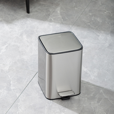 comprare Sostenibile argento in acciaio inossidabile Rectangle Defender serie cassaforti cassaforti con Soft Chiudi bagno pedale cassaforti fabbricazione online