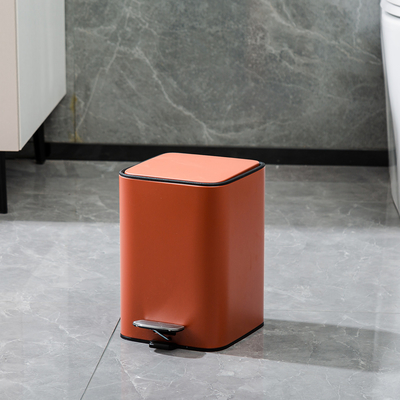 comprare Pedale del piede Stainless Steel bagno scarto 3L 5L Soft chiuso rettangolo cestino per usi domestici fabbricazione online