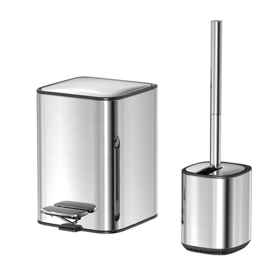 comprare Coperchio a rotolo Tipo Acciaio inossidabile Piatto per la spazzatura a pedal quadrato perfetto per il bagno soggiorno e camera da letto fabbricazione online