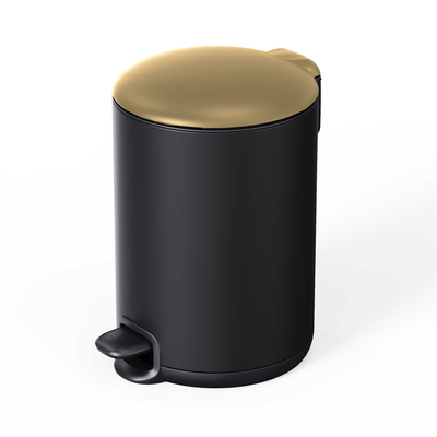 comprare Contenitore di scarto in acciaio inossidabile sostenibile per la cucina bagno contenitore di rifiuti contenitore di rifiuti contenitore di polveri contenitore di rifiuti con coperchio sottile contenitore di rifiuti in metallo chiuso fabbricazione online