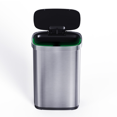 comprare Cestino in acciaio inossidabile con sensore automatico e batterie richieste Cestino intelligente personalizzato fabbricazione online