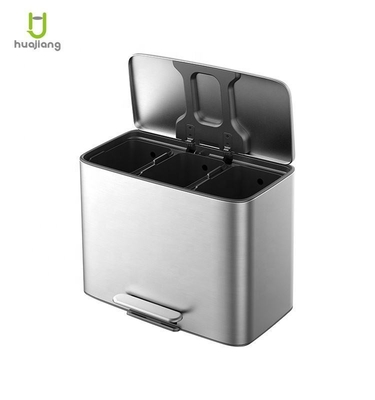 comprare 11.5L*3 Acciaio inossidabile Soft Close Square Pedal Littera per ufficio Littera per rifiuti Littera per riciclaggio OEM accettata fabbricazione online