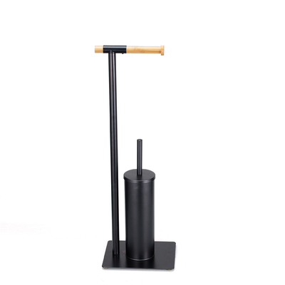 comprare 21*18*67cm Modello di vasca da bagno di tipo resistente Acciaio Bambù Porta carta igienica e set di spazzole per bagno domestico fabbricazione online