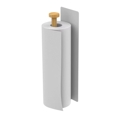 comprare Organizzatore di cucina magnetico per uso domestico senza perforazione Tenitore di tessuti montato a parete Tenitore di carta da cucina fabbricazione online