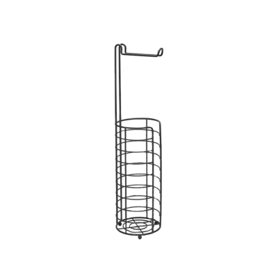 comprare Conservatorio del bagno Rack a filo di ferro Porta-rulli igienici Rivestimento in polvere Cromo fabbricazione online