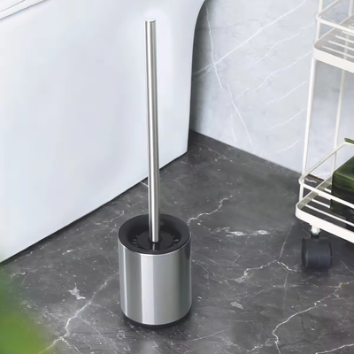 comprare Spazzolino di pulizia TPR rotondo per bagno con porta in piedi fabbricazione online