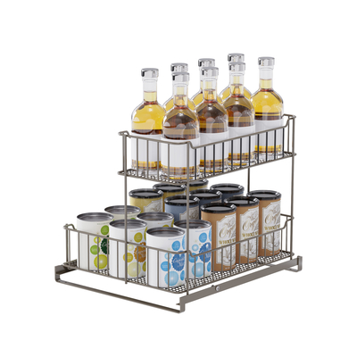 comprare Cestino da cucina multifunzione sotto organizzatore lavandino Cestino scorrevole fabbricazione online