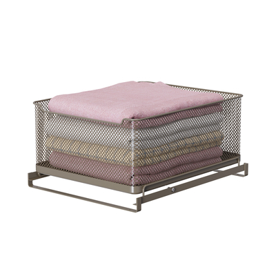 comprare Sotto il lavandino organizzatore scorrevole cesto bagno scaffale di stoccaggio soluzione di risparmio di spazio per il bagno fabbricazione online