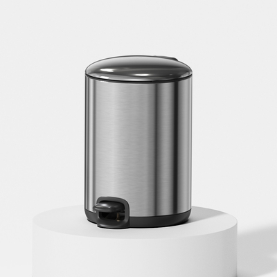 comprare Cisterna da spazzatura in acciaio inossidabile a pedale 3L 5L 12L 20L 30L per la cucina del bagno domestico fabbricazione online