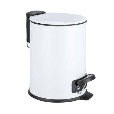 comprare Struttura del pedale del piede 3L/5L/12L/20L/30L BSCI Casalinghi Pedal Bin Rotondo Cestino di scarto in acciaio inossidabile con tappo sottile fabbricazione online