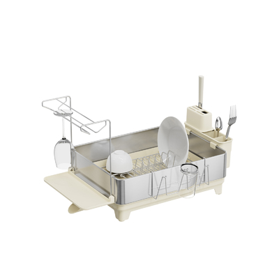comprare Rack di piatti da cucina multifunzionale Stainless Steel Disco Drainer e Organizzatore con portatavoli e portapostigli fabbricazione online