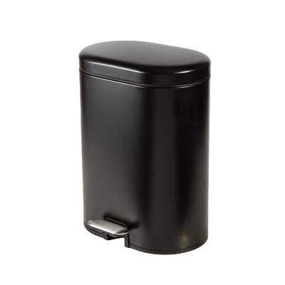 comprare Stile 50 litri Capacità Pedal contenitore con funzione di chiusura morbida E arrotondato rectangolo cestino materiale in acciaio inossidabile fabbricazione online