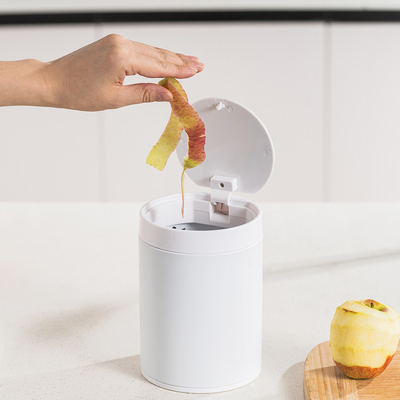 3L in acciaio inossidabile Desktop Mini Cestino Con Pressa Aperto Selezione di spazio della stanza di supporto
