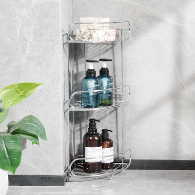 3 livelli in acciaio inossidabile vaschetto bagno doccia caddy organizzatore con stile di design moderno