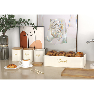 Contenitori per la cucina per pane, tè e caffè