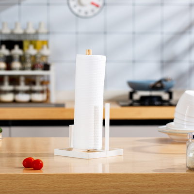 Disassembly Wire Bambù Cucina Paper Roll Holder Ristorante Paper Towel Holder Acciaio Cucina Tissue Holder