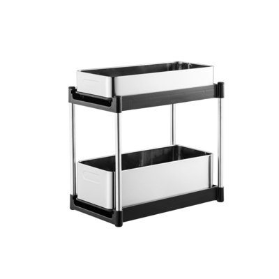 Mantenere la vostra cucina da tavolo senza disordine con 2 livelli di acciaio inossidabile cucina scaffale 1kg 395 * 230 * 389mm