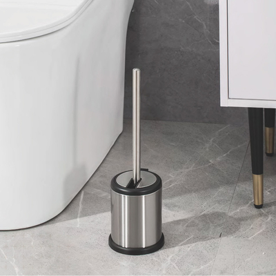 Di' ciao a un'esperienza di pulizia del bagno senza problemi con la spazzola igienica economica in acciaio inossidabile e il portabagno automatico
