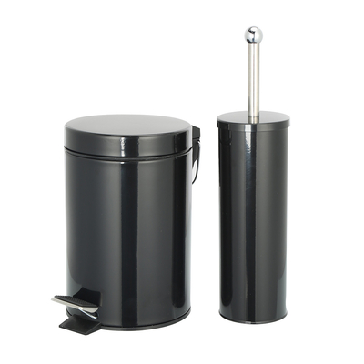 Copertura di rotolamento Tipo SS Cestino rotondo con pedale a piedi Cestino in acciaio inossidabile 3L/5L/8L/12L/20L/30L Capacità Forma rotonda