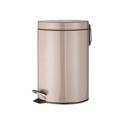Copertura di rotolamento Tipo 3L/5L/8L/12L/20L/30L SS Cestino rotondo per la casa Acciaio inossidabile Pedale del piede Cestino della spazzatura