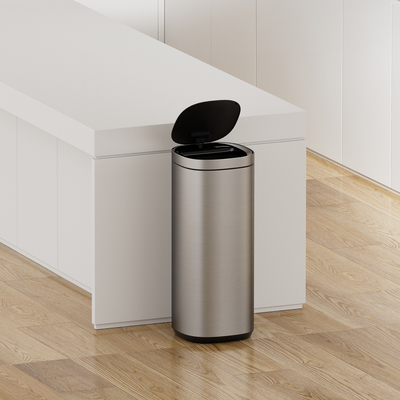 STANDING Struttura 50L Sensore di movimento in acciaio inossidabile Cassa dei rifiuti domestici per uno smaltimento intelligente e elegante