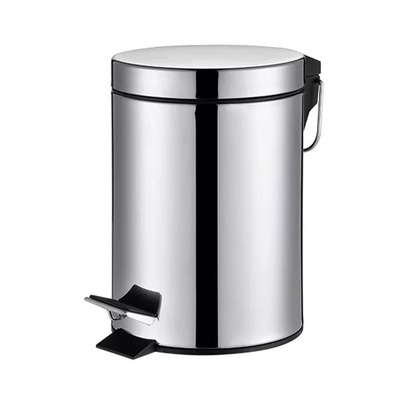 3L/5L/7L/12L/20L/30L Certificato BSCI SS Pedal Round Foot Scatola della spazzatura con rivestimento a rotolo a chiusura morbida Tipo Inquiry Us