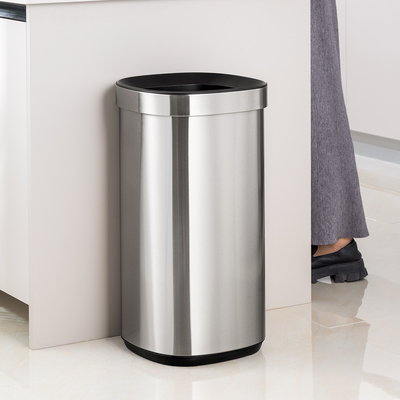 Cisterna di immagazzinamento in acciaio inossidabile per uso domestico Cisterna aperta senza coperchio per case eleganti e contemporanee