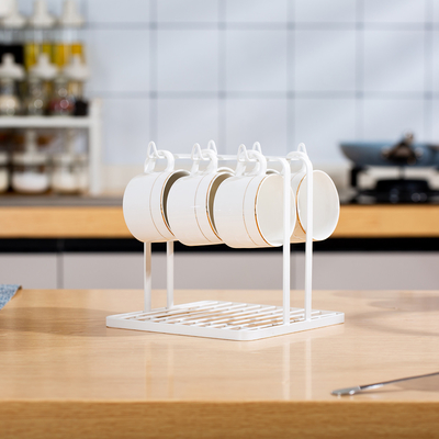 Organizzatore Cucina Tazza Rack Cucina Metallo filo appeso Tazza di caffè Organizzatore Tazza di tè Anello Tazzina porta tazza di caffè