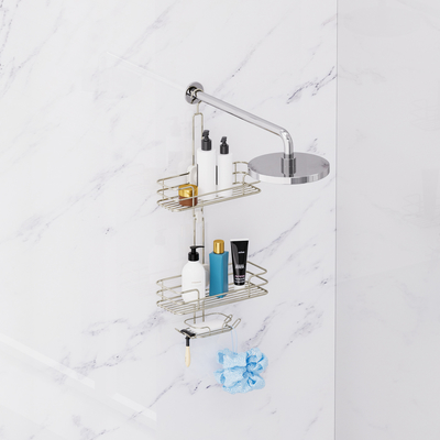 Regolabile Doccia Caddy Hanging Bagno Doccia Rack Organizzatore Doccia Mensola per la doccia all' interno Nessuna scaffalatura Racks Over