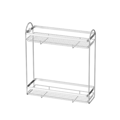 2 livelli Facile da installare Doccia montata a parete Caddy organizzatore in acciaio inossidabile scaffale per bagno